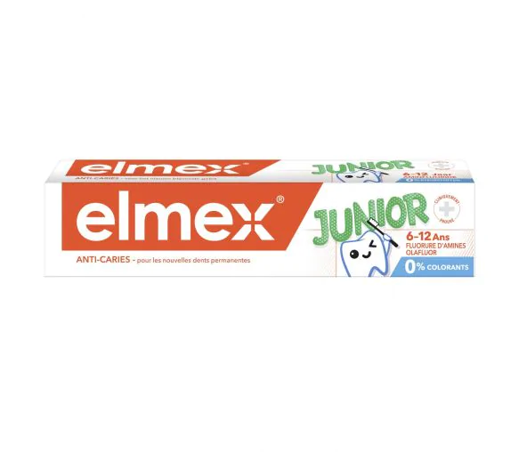 Elmex junior dentifrice 6-12 ans - tube de 75 ml