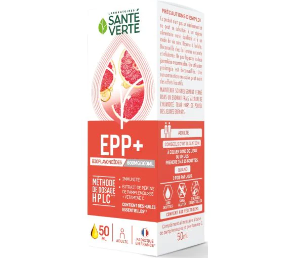 EPP 800+ extrait de pépins de pamplemousse Santé verte - flacon de 50 ml