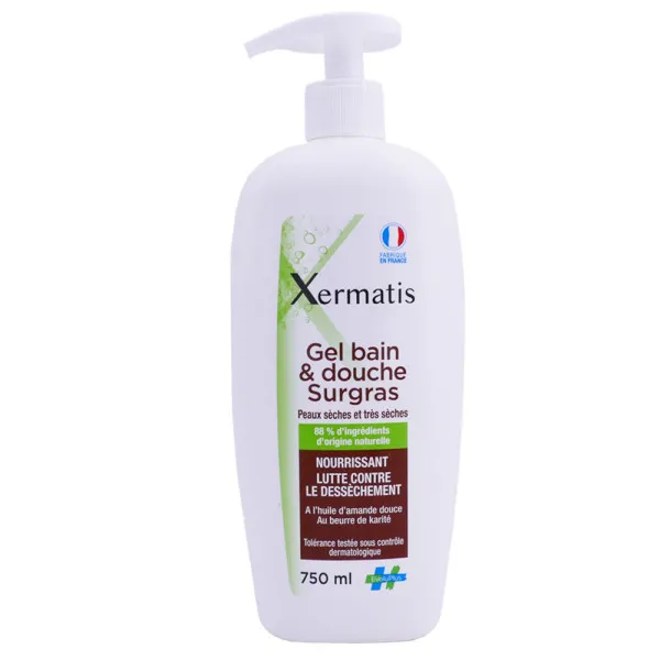 EVOLUPLUS XERMATIS GEL BAIN & DOUCHE SURGRAS 750ML