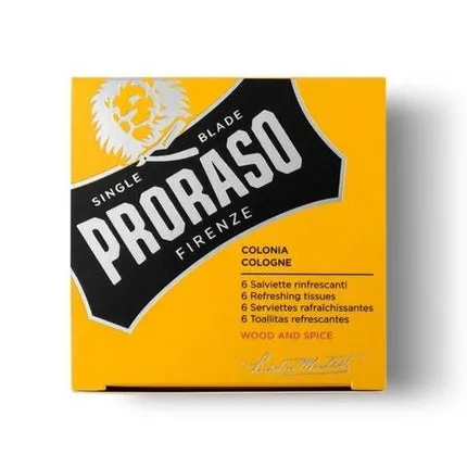 Proraso Refreshing Tissues Wood Spice - 6 Pack Eau de Cologne Unisexe