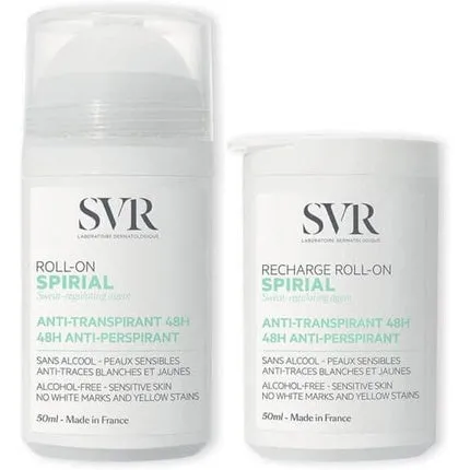 Svr Spirial Deodorant Anti-Perspirant 48H Roll-On with Refill Roll-On 50ml Unisexe