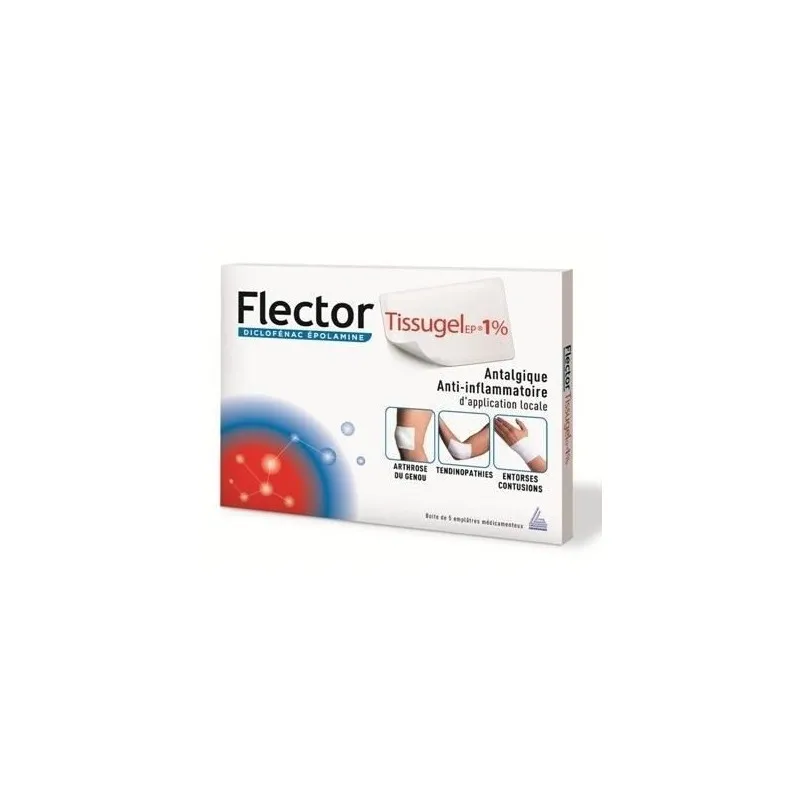Flectortissugelep 1 % Emplâtre Médicamenteux 5 enveloppes | Nom de...