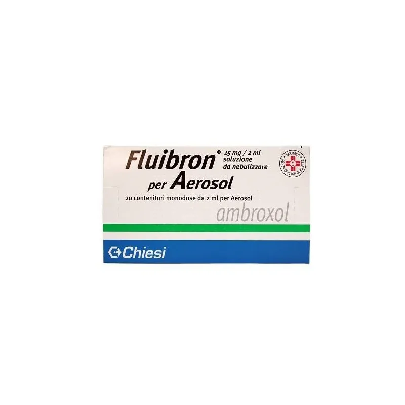 Fluibron Aérosol 15mg Ambroxol 2ml 20 Ampoules