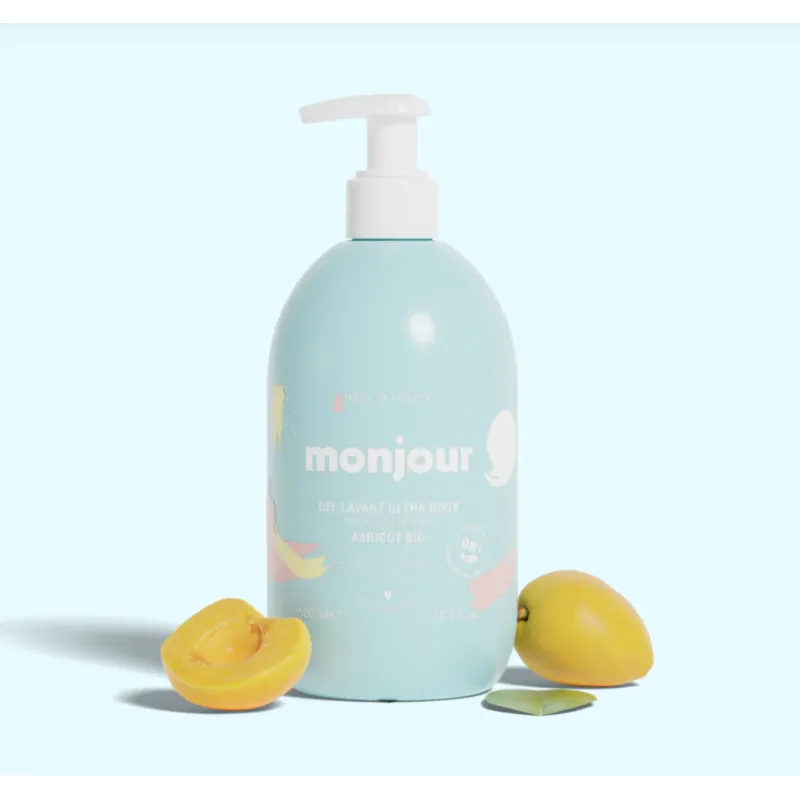 Gel Lavant Bébé Corps et Cheveux Doux et Hypoallergénique Monjour