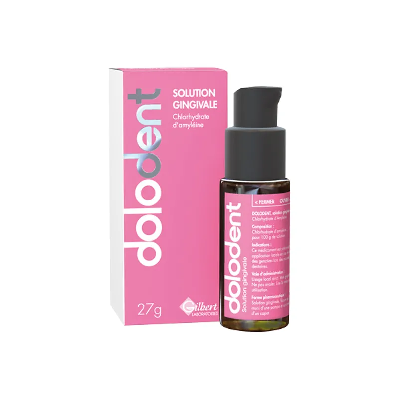 Gilbert dolodent solution gingival 27g