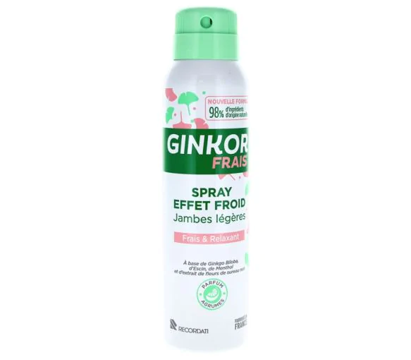 Ginkor Frais Spray effet froid jambes légères - spray de 125 ml