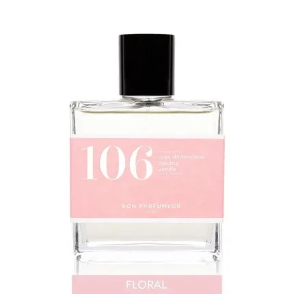 Bon Parfumeur 106 with Damascena Rose, Davana and Vanilla Floral Intense Eau de Parfum 30oz Unisexe