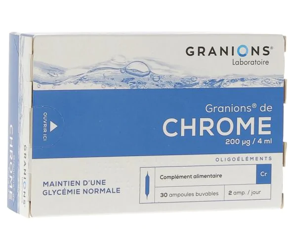 Granions de chrome - boite de 30 ampoules buvables