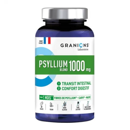 Labokapharma - Granions Psyllium Blond 1000mg 60 gélules