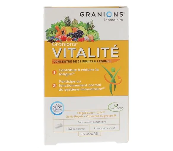 Vitalité Granions - boîte de 30 comprimés