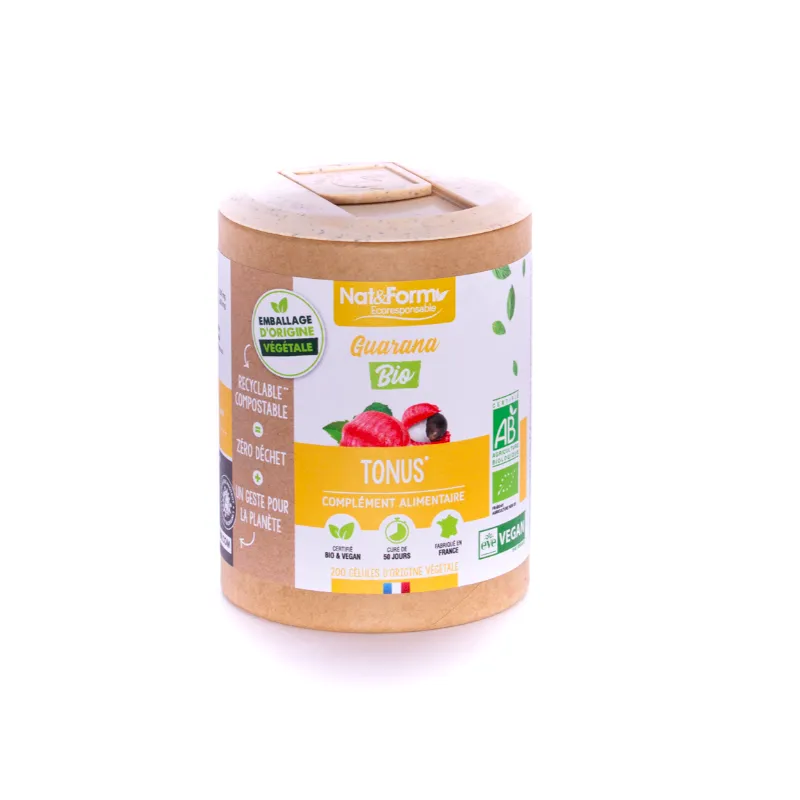 Achat Guarana Bio (90Gel) de Nat&Form au meilleur prix sur AlpenPara.com