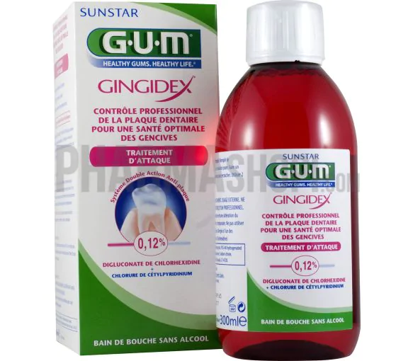 Gingidex traitement d'attaque bain de bouche Gum - flacon de 300 ml