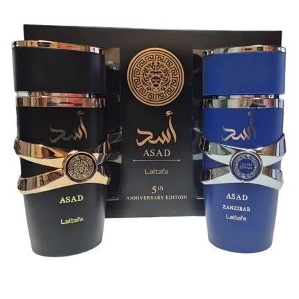 Lattafa Anniversary Edition Asad & Asad Zanzibar Eau de Parfum 100ml Unisexe