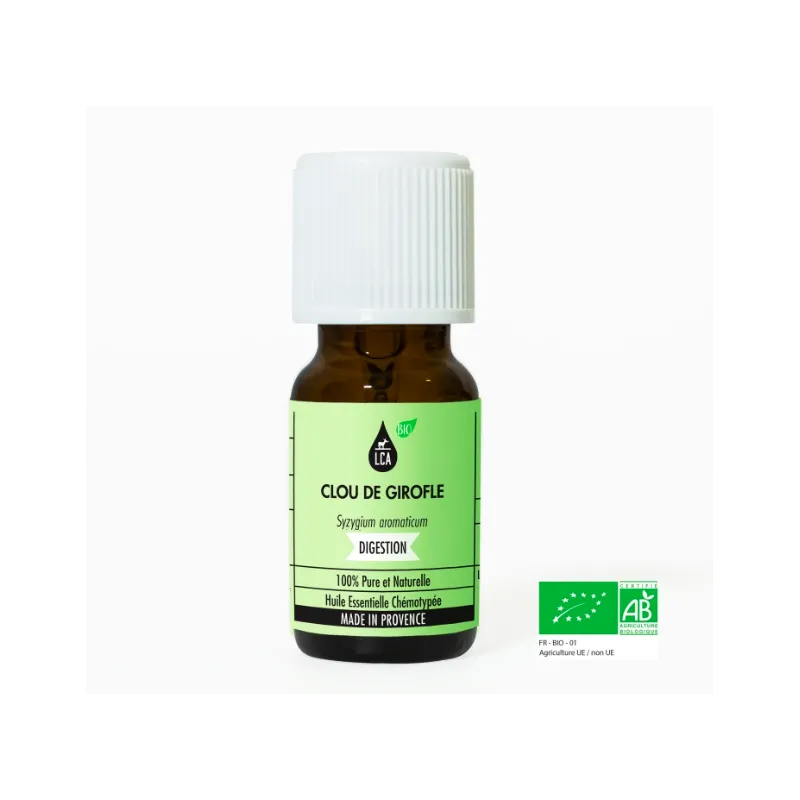 Achat Huile Essentielle Clou de Girofle Bio de LCA Aroma