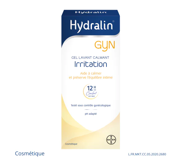 Hydralin Gyn Irritation Gel Lavant Calmant 400ml équilibre intime