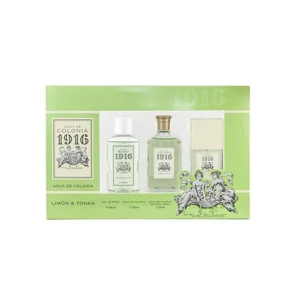 1916 Original 1916 Lemon and Tonka + + Shower Gel Unisex Gift Set and Fresh Citrus Scent Long Lasting 100ml Unisexe