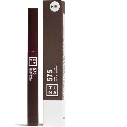 3INA MAKEUP The Color Pen Eyeliner 575 Brown Liquid Eyeliner 14h Longwear Travel Size Matte Liner Sensitive Eyes 575 Brown Mini Mini