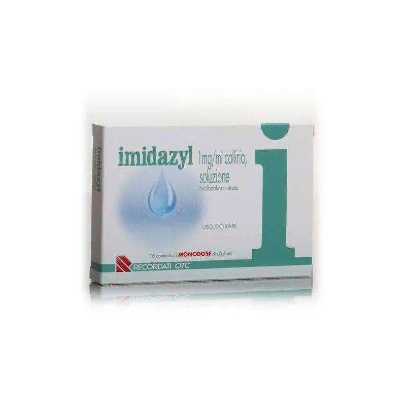 Imidazyl Collyre 1 mg/ml Naphazoline Décongestionnant 10 Ampoules Unidose