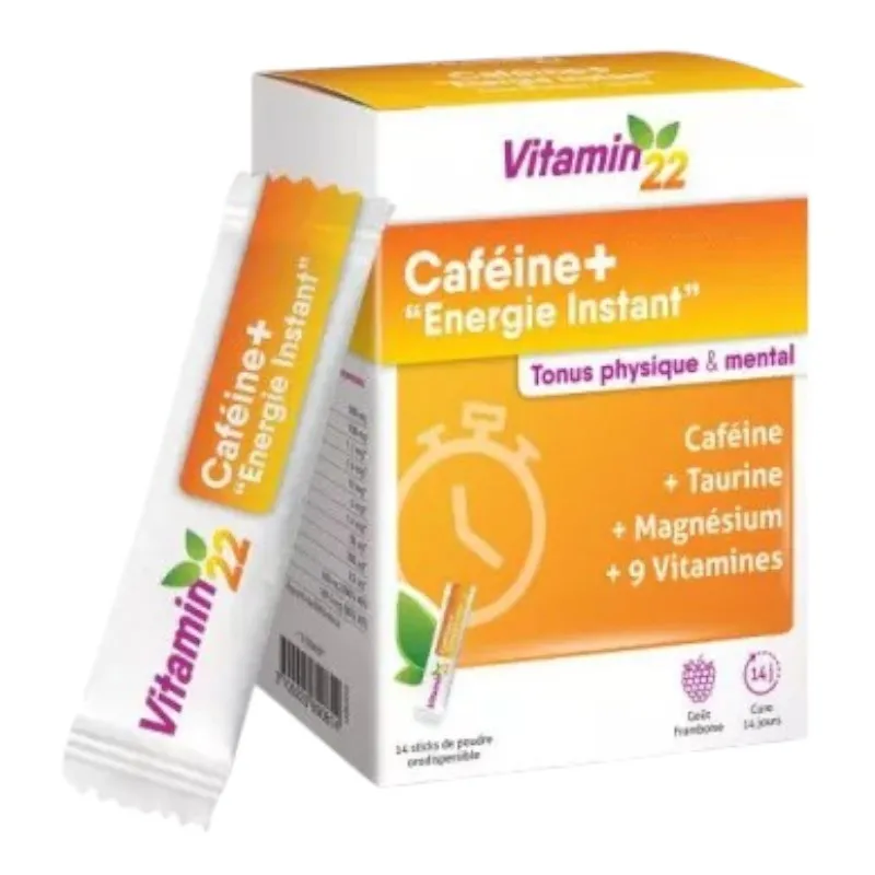 Ineldea vitamin'22 caféine + énergie instant 14 sticks