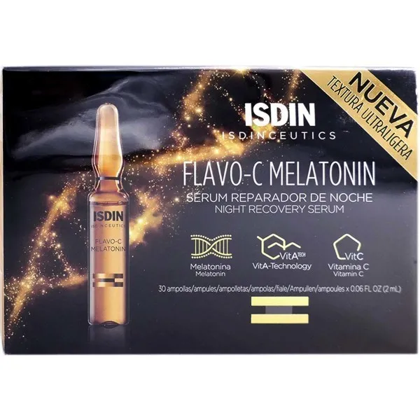 ISDIN FLAVO-C MELATONIN SERUM REPARATEUR NUIT 30 AMPOULES 2 ML