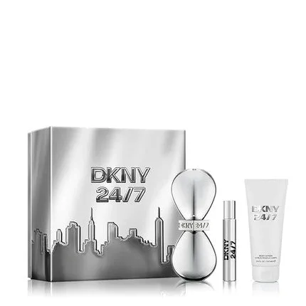 DKNY 24/7 3 Piece Gift Set with Body Lotion Eau de Parfum Unisexe