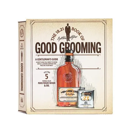 18.21 Man Made 18.21 Man Made 's Book of Good Grooming Gift Set Volume 5: Noble Oud + Oil pour homme