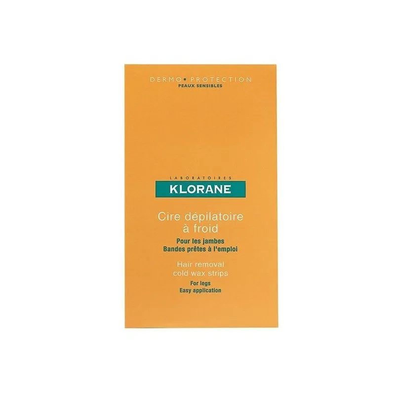 Klorane 6 Doubles Bandes de Cire Froide à l'Amande Douce | Nom de...