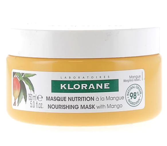 Masque nutrition à la mangue Klorane - pot de 150 ml
