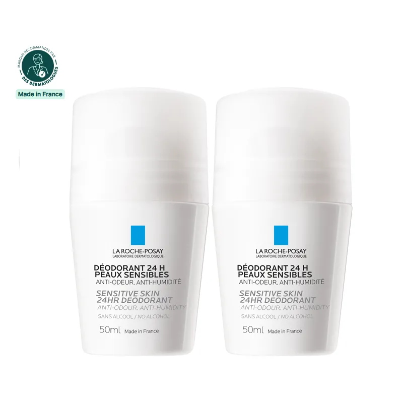 La roche-posay déodorant 24h peaux sensibles 2x50ml