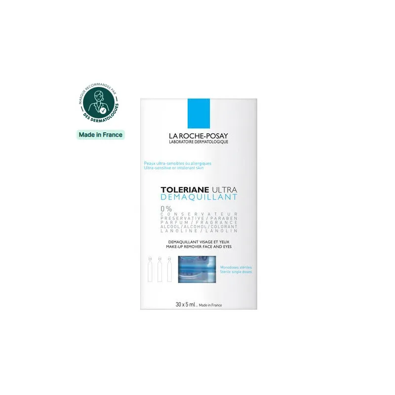 La roche-posay toleriane ultra démaquillant 30x5ml