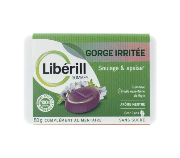 Gommes gorge irritée Libérill - boîte de 50g