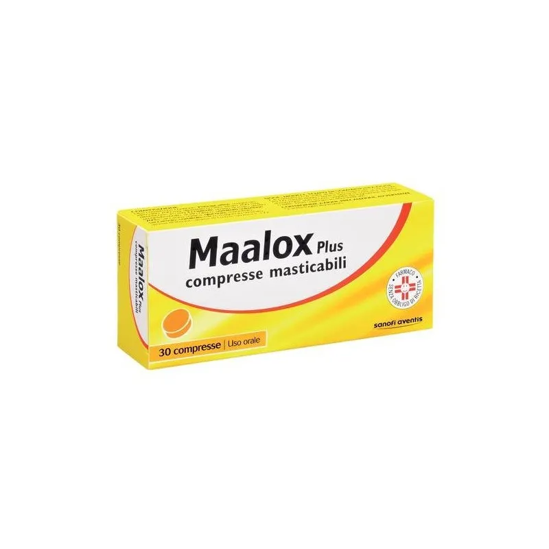 Maalox Plus Antiacide Anti Gonflement 30 Comprimés À Croquer