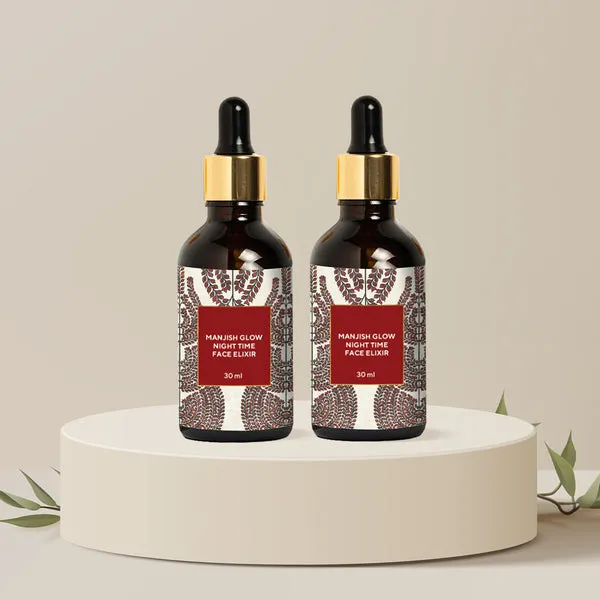 Manjish Élixir de Visage Lumineux Nocturne - Lot de 2