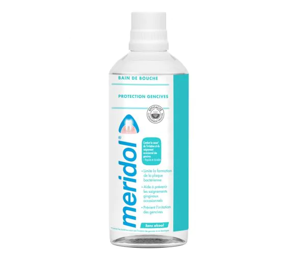 Bain de bouche contre l'inflammation des gencives Meridol - flacon de 400 ml