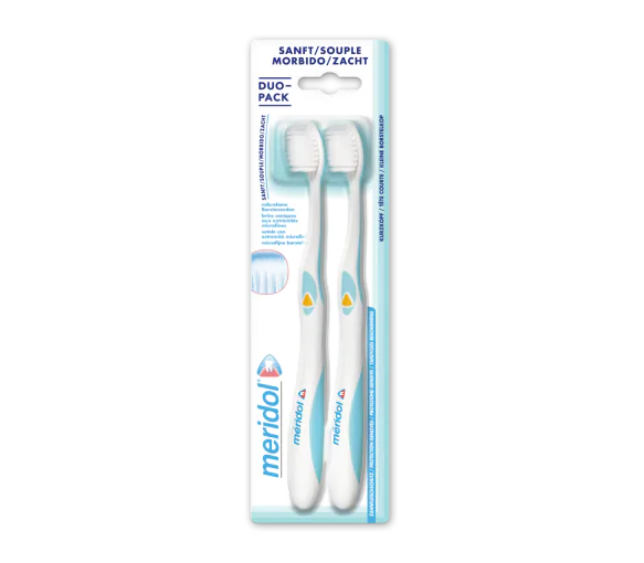 Brosse à dents souple duo-pack Meridol - 2 brosses à dents