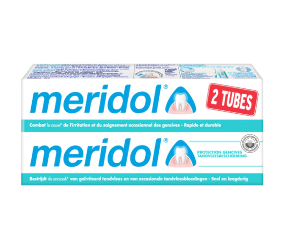 Dentifrice contre l'inflammation des gencives Meridol - lot de 2 tubes de 75 ml