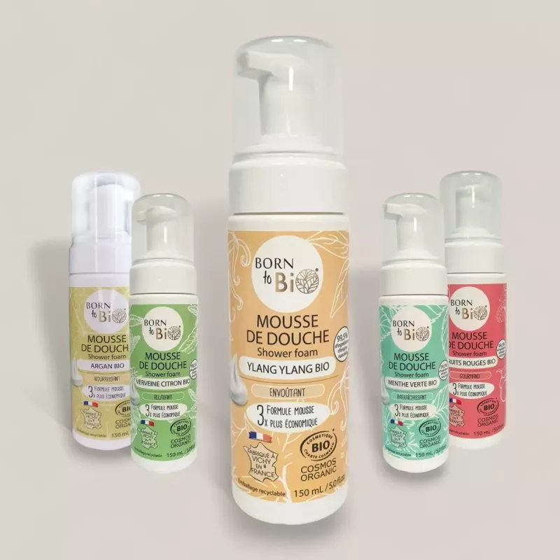 Mousse de Douche 150ml – Born to Bio | Nettoyage Doux & Sensoriel