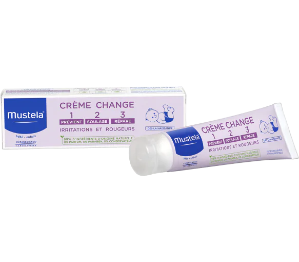 Crème change 123 irritations et rougeurs Mustela - tube de 100 ml