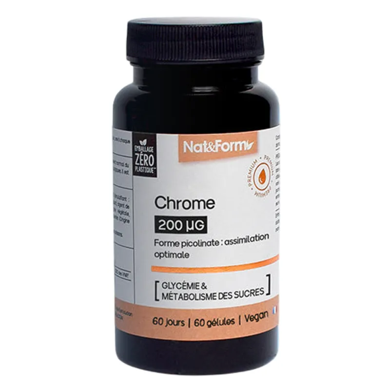Labokapharma - Nat&Form Chrome picolinate 60 gélules