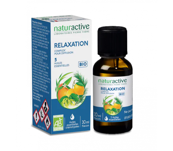 Complex' Relaxation 5 huiles essentielles bio Naturactive - flacon de 30 ml