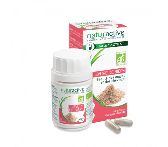 Levure de bière bio Naturactive - boîte de 60 gélules