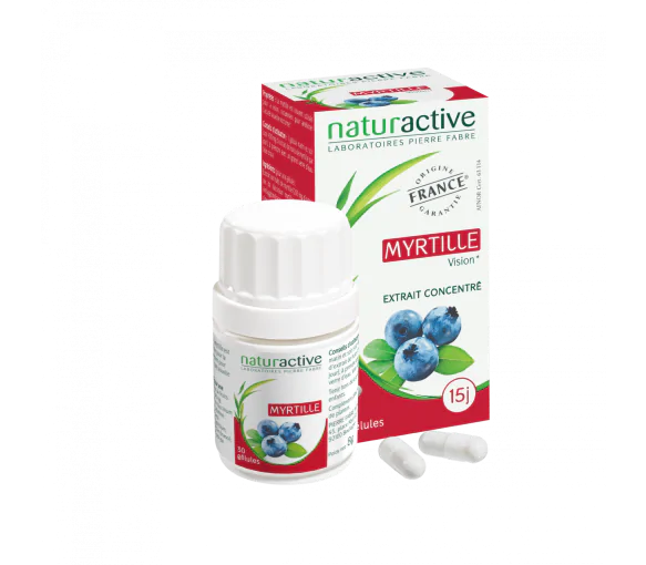 Elusanes Myrtille Naturactive - boîte 30 gélules