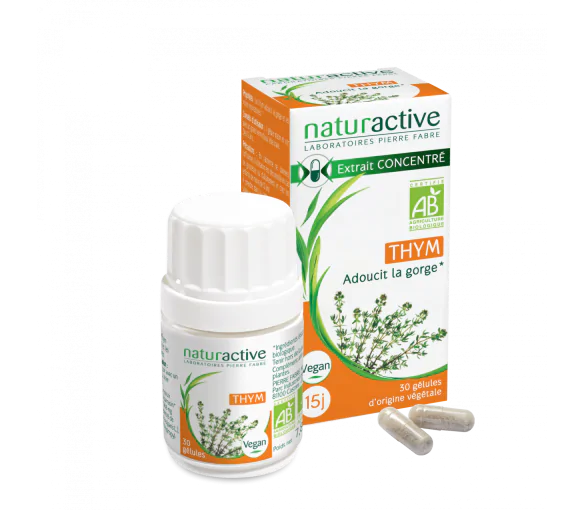Elusanes Thym Naturactive - boîte de 30 gélules