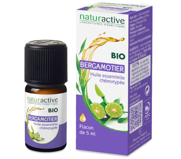Huile essentielle de Bergamotier BIO Naturactive - flacon de 5 ml