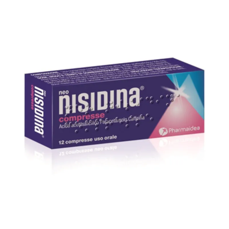 Neo Nisidine marque sur tablette l'acide acétylsalicylique/paracétamol 12 comprimés