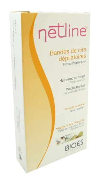 NETLINE BANDE DE CIRES DEPILATOIRES VISAGE