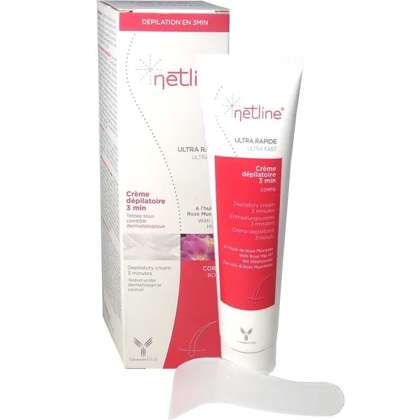 NETLINE CREME DEPILATOIRE 3MIN ULTRA RAPIDE CORPS 150ML