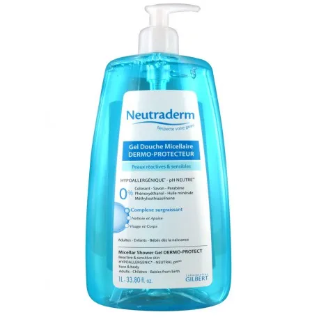Neutraderm Gel Douche Micellaire Dermo-Protecteur 1L gilbert