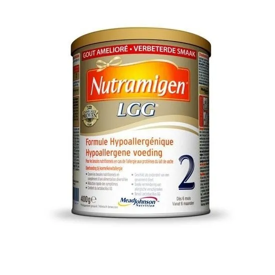 Nutramigen 2 LGG formule hypoallergénique dès 6 mois lait en poudre 400g