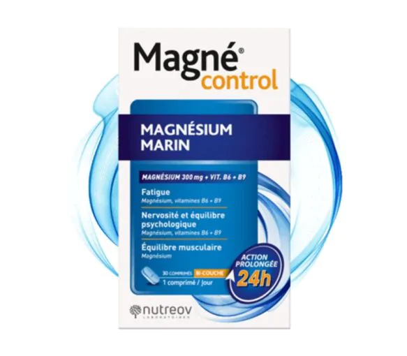 Magne control magnésium marin Nutreov - boite de 30 comprimés
